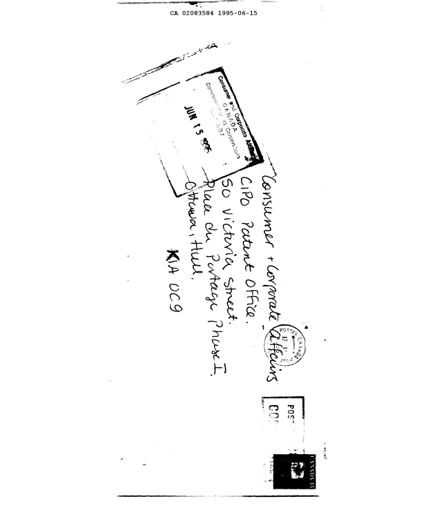 Document de brevet canadien 2083584. Taxes 19941215. Image 3 de 3