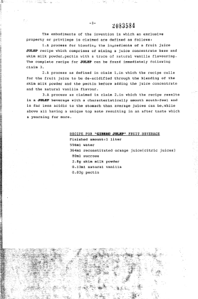 Document de brevet canadien 2083584. Revendications 19951210. Image 1 de 1