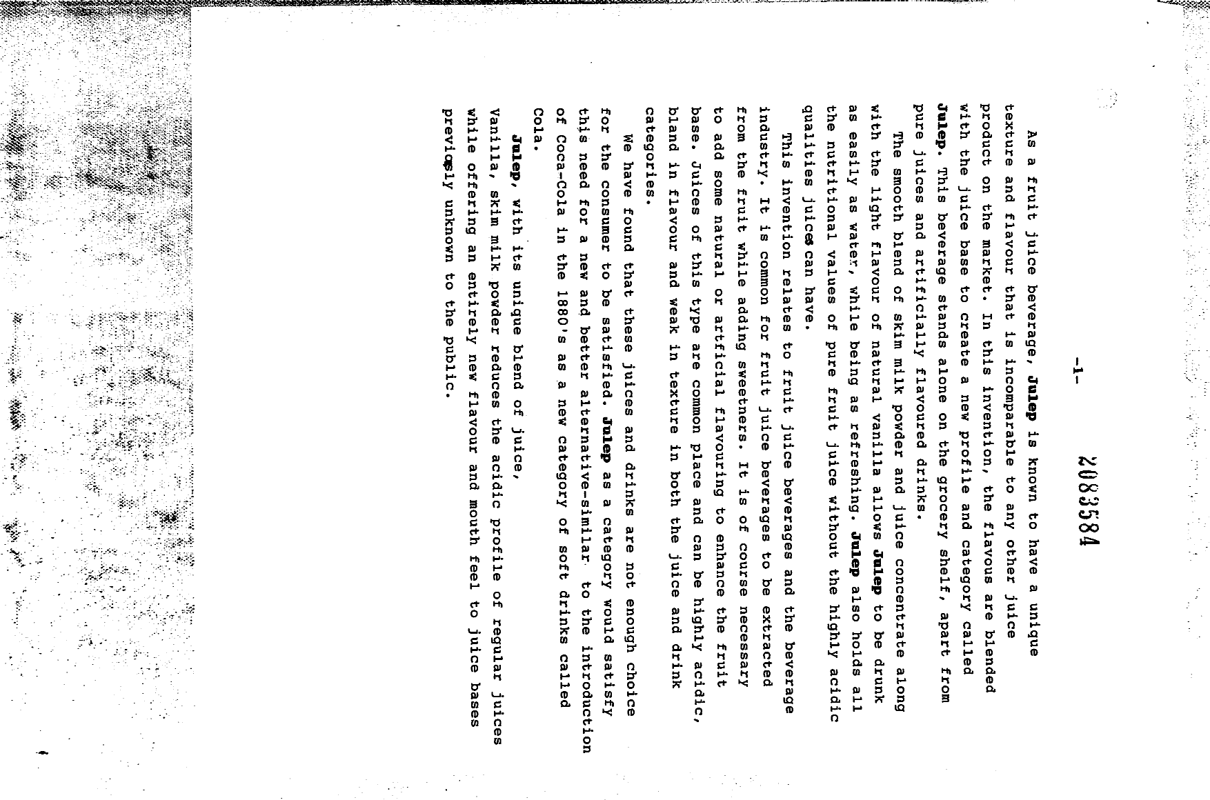 Document de brevet canadien 2083584. Description 19951210. Image 1 de 2