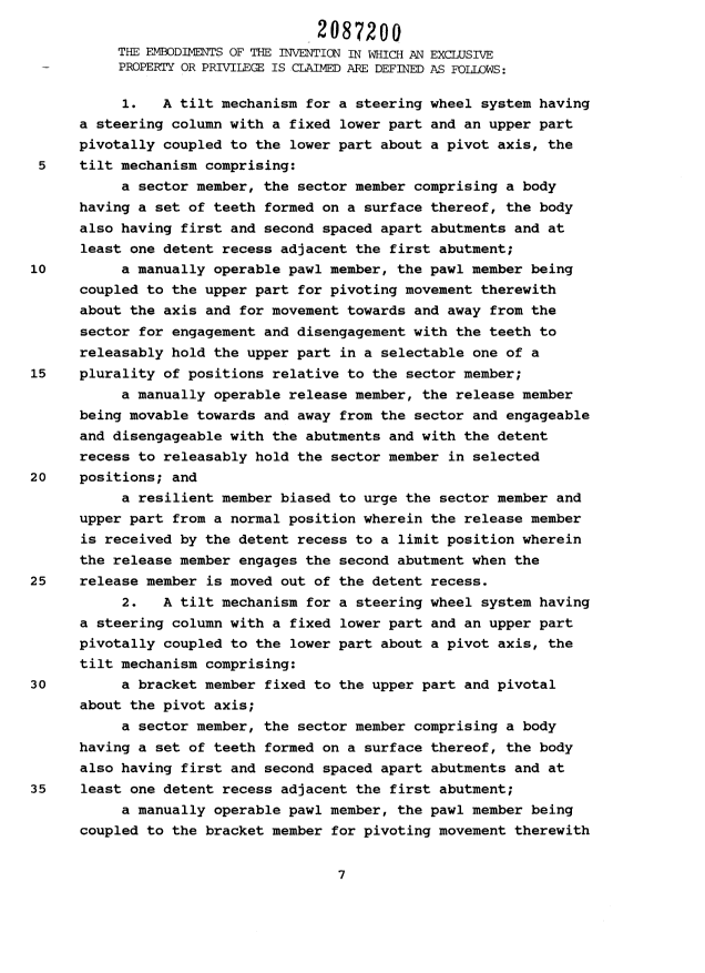 Document de brevet canadien 2087200. Revendications 19951017. Image 1 de 4