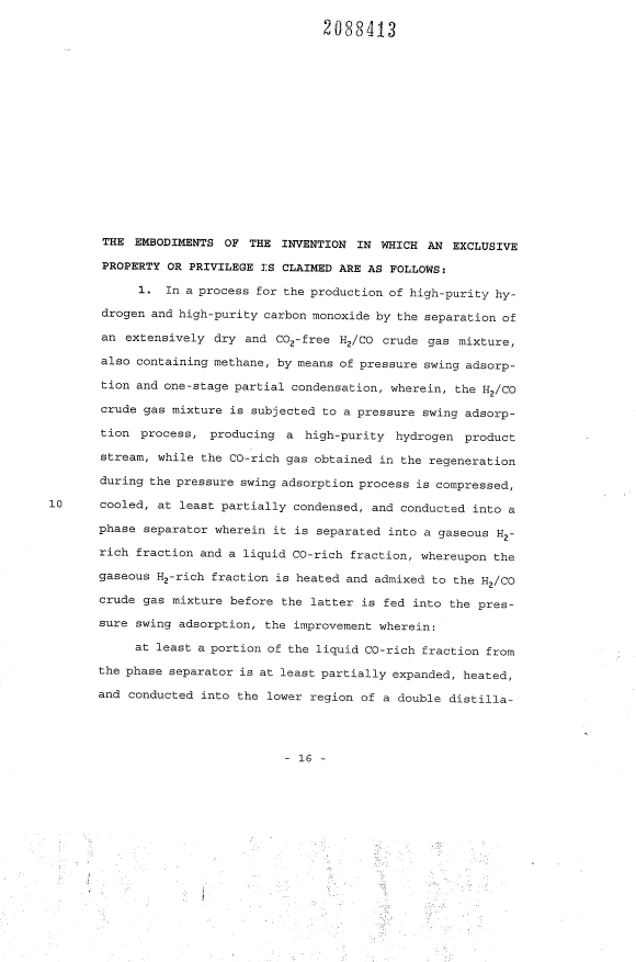 Document de brevet canadien 2088413. Revendications 19931001. Image 1 de 7