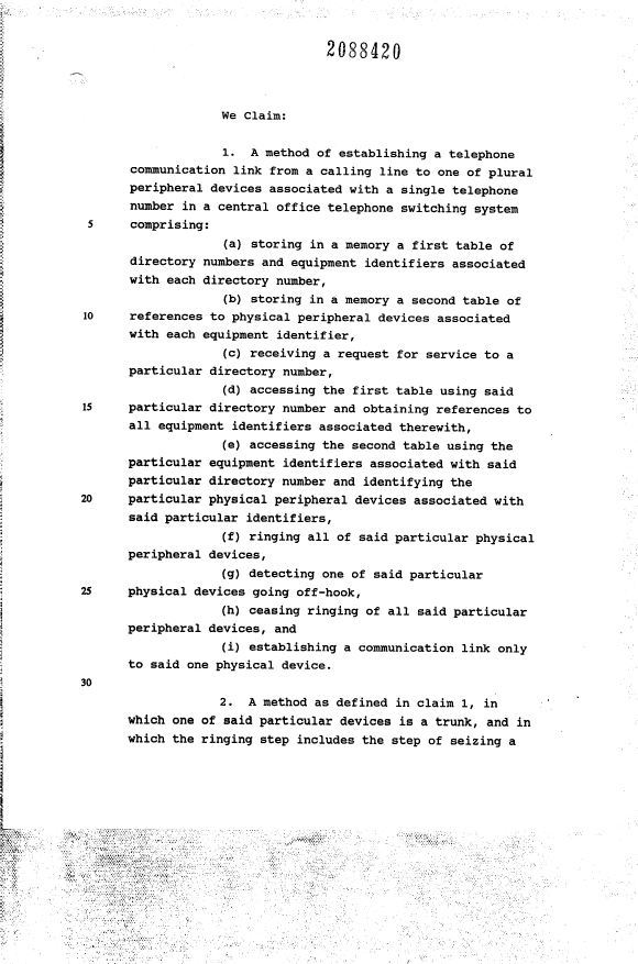 Document de brevet canadien 2088420. Revendications 19950318. Image 1 de 4