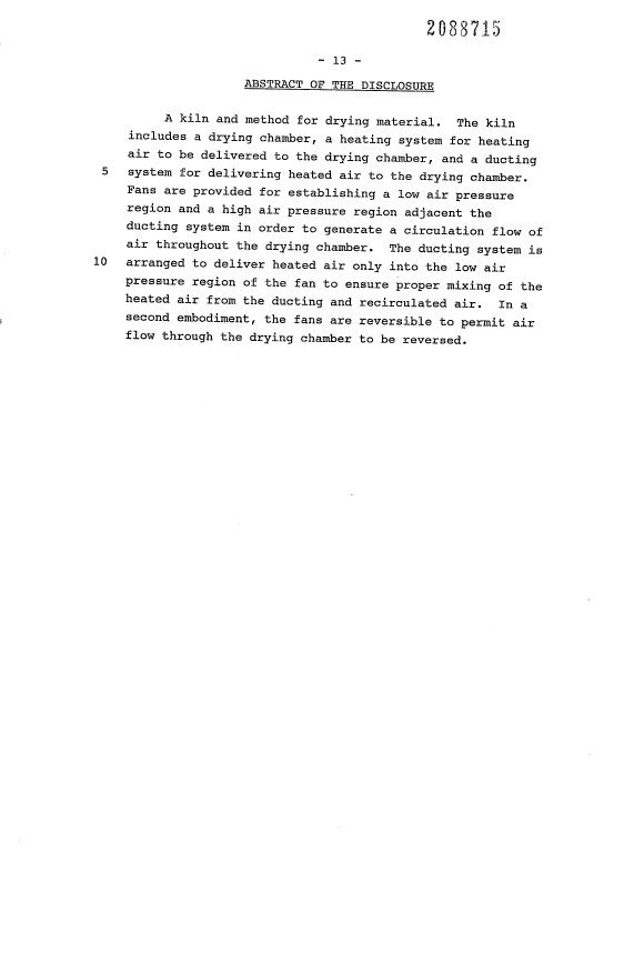 Document de brevet canadien 2088715. Abrégé 19931112. Image 1 de 1