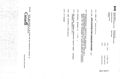 Canadian Patent Document 2089748. Cover Page 19931204. Image 1 of 1