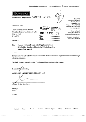 Document de brevet canadien 2089748. Cession 20021210. Image 1 de 5
