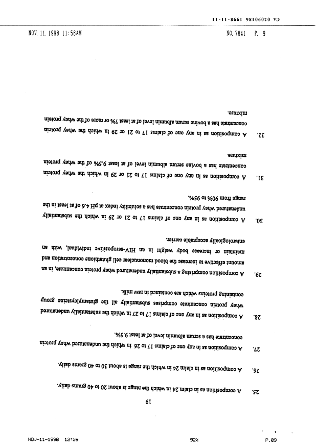 Canadian Patent Document 2090186. Prosecution-Amendment 19971208. Image 7 of 7