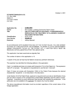 Canadian Patent Document 2092694. Prosecution-Amendment 20001204. Image 1 of 2
