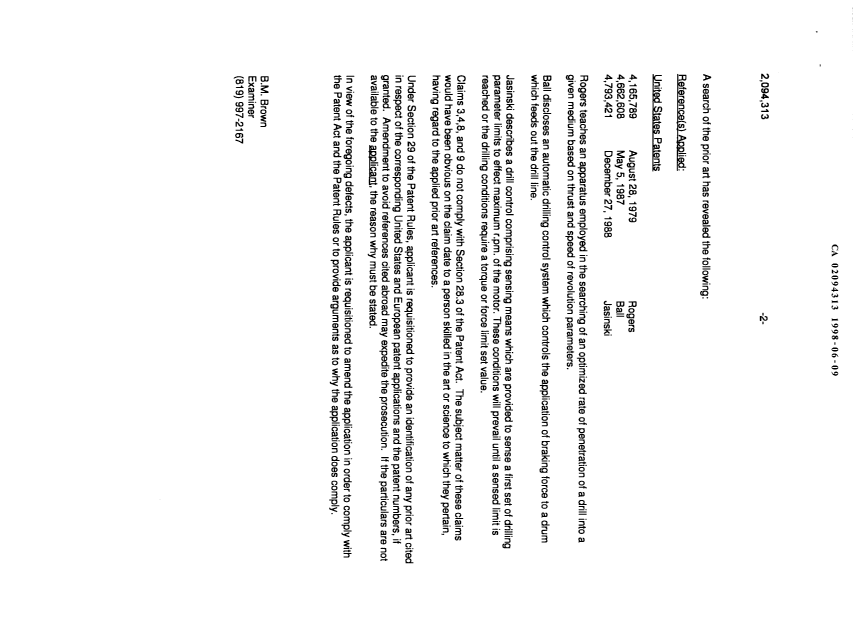 Canadian Patent Document 2094313. Prosecution-Amendment 19971209. Image 2 of 2