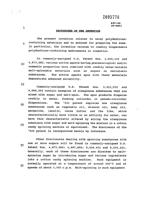 Canadian Patent Document 2095776. Description 19940121. Image 1 of 17