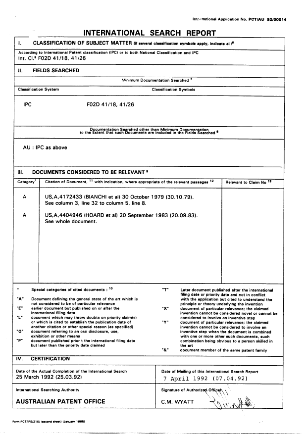 Document de brevet canadien 2099983. PCT 19930706. Image 1 de 8