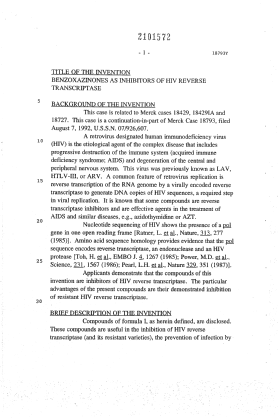 Document de brevet canadien 2101572. Description 19931219. Image 1 de 58