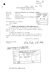 Canadian Patent Document 2101716. Prosecution Correspondence 19961001. Image 1 of 2