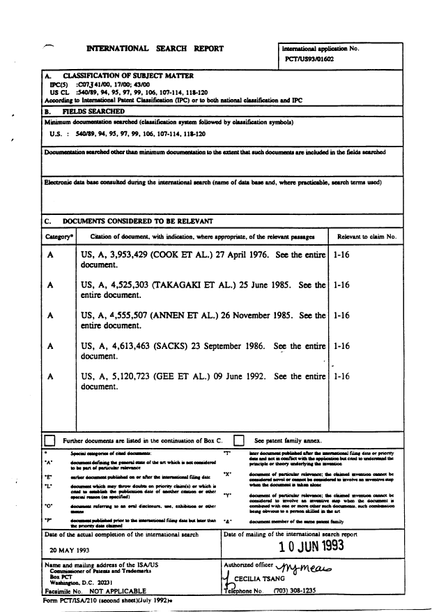 Document de brevet canadien 2102400. PCT 19931103. Image 1 de 1