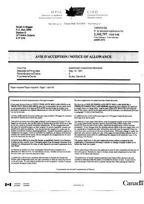Canadian Patent Document 2102797. Correspondence 19990506. Image 1 of 1