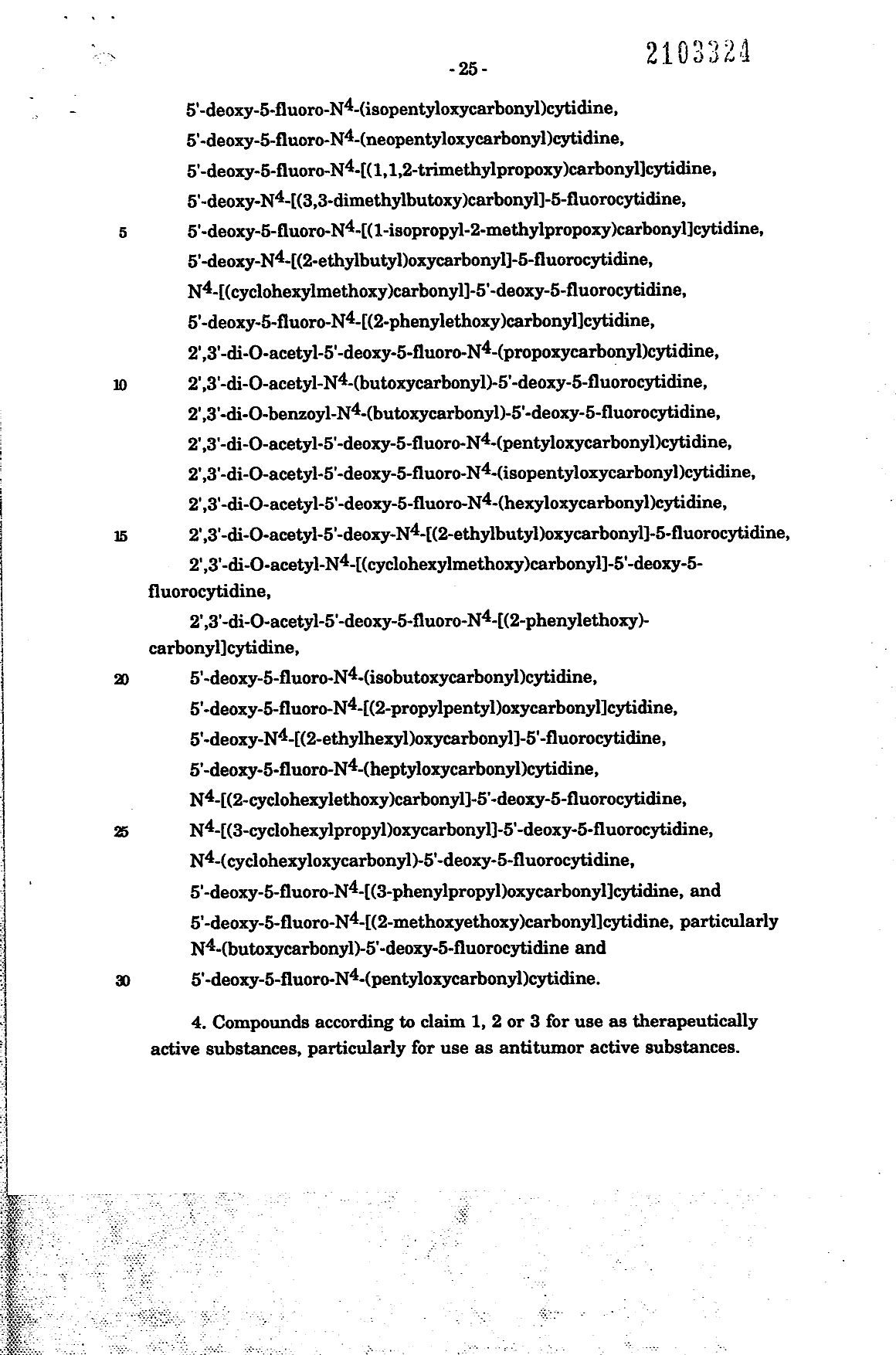 Document de brevet canadien 2103324. Revendications 19941207. Image 2 de 3