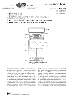 Canadian Patent Document 2105996. Cover Page 19990920. Image 1 of 2