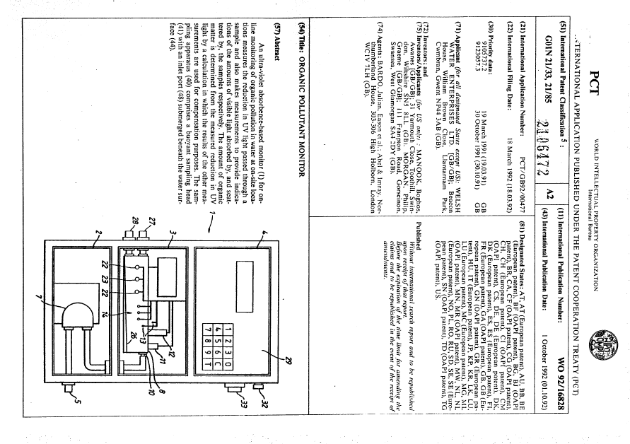 Canadian Patent Document 2106472. Abstract 19920920. Image 1 of 1