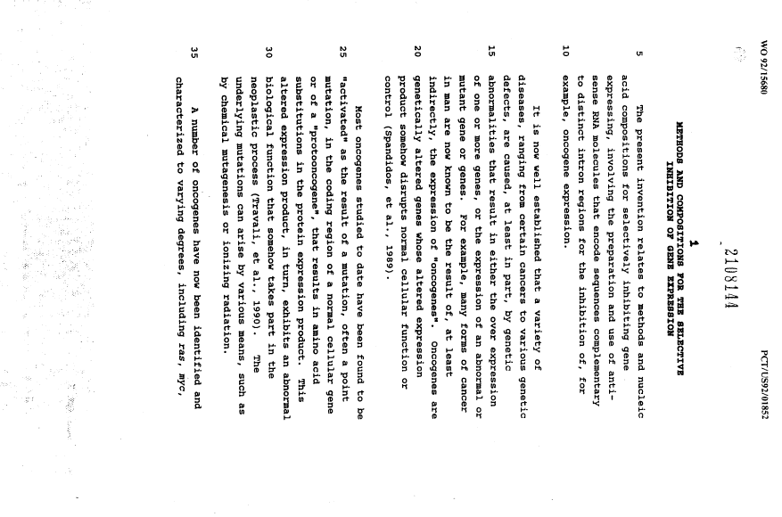 Canadian Patent Document 2108144. Description 20020110. Image 1 of 34