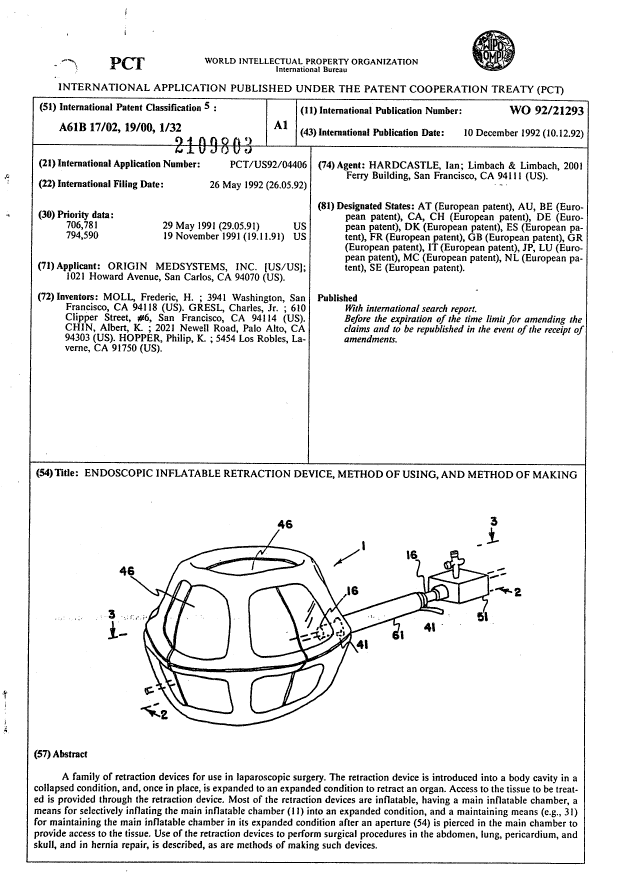 Canadian Patent Document 2109803. Abstract 19951217. Image 1 of 1