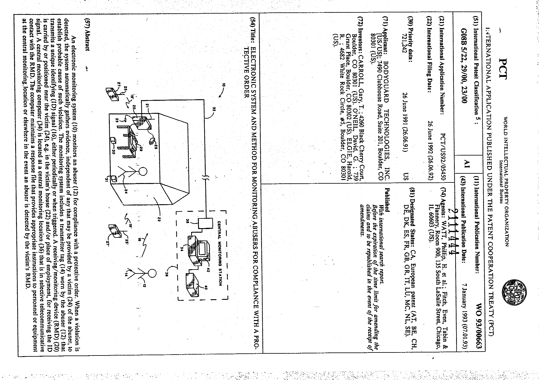 Canadian Patent Document 2111444. Abstract 19921207. Image 1 of 1
