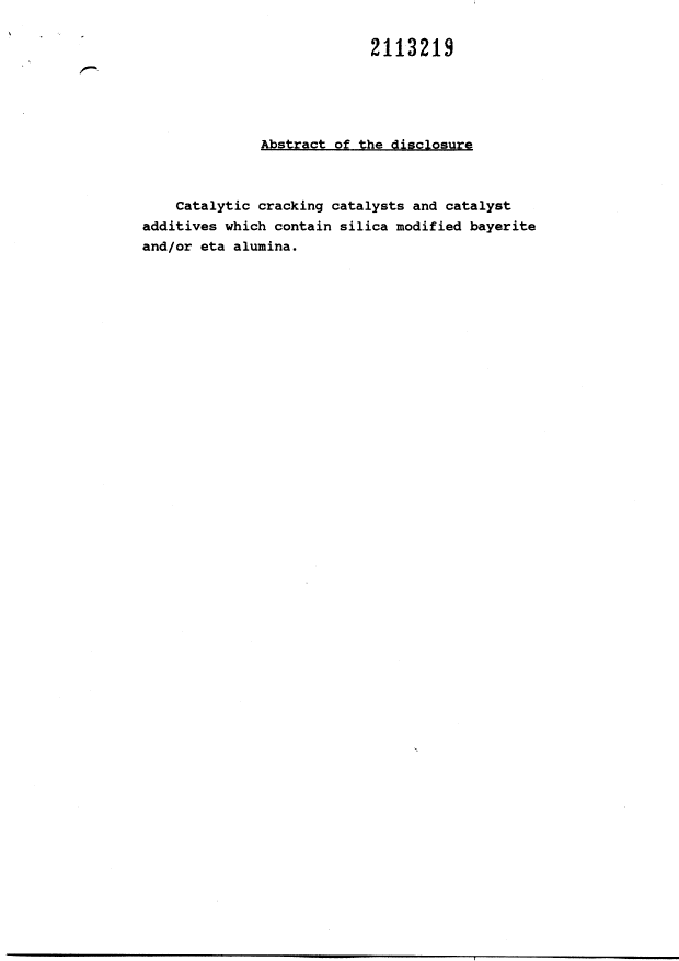 Document de brevet canadien 2113219. Abrégé 19950527. Image 1 de 1