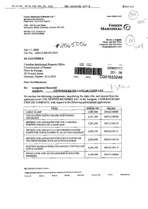 Canadian Patent Document 2115859. Correspondence 20090717. Image 1 of 10