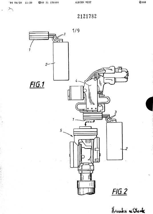 Canadian Patent Document 2121782. Drawings 19960327. Image 1 of 9