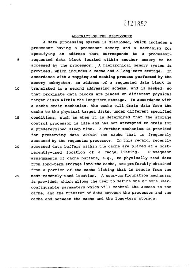 Document de brevet canadien 2121852. Abrégé 20010510. Image 1 de 1