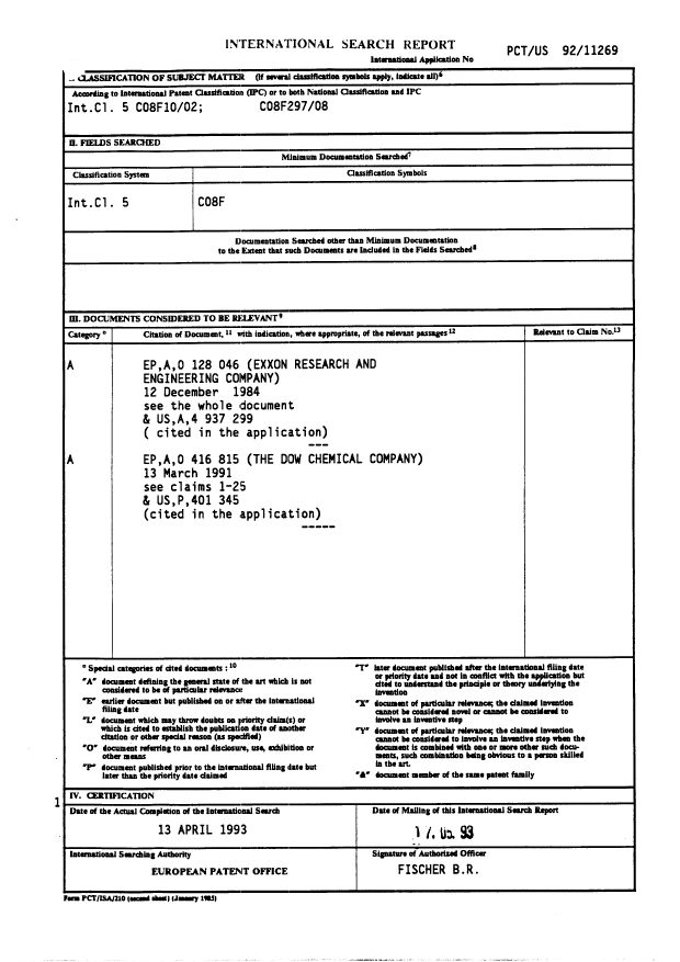 Document de brevet canadien 2125780. PCT 19940613. Image 1 de 8