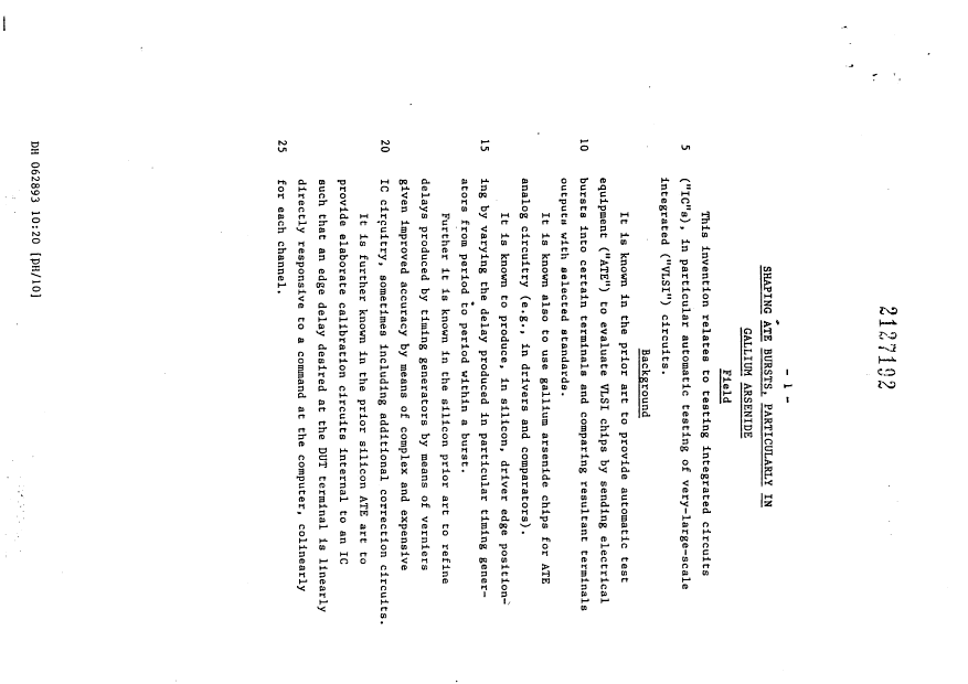 Canadian Patent Document 2127192. Description 19981207. Image 1 of 38