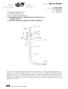 Document de brevet canadien 2127476. Page couverture 19991130. Image 1 de 1