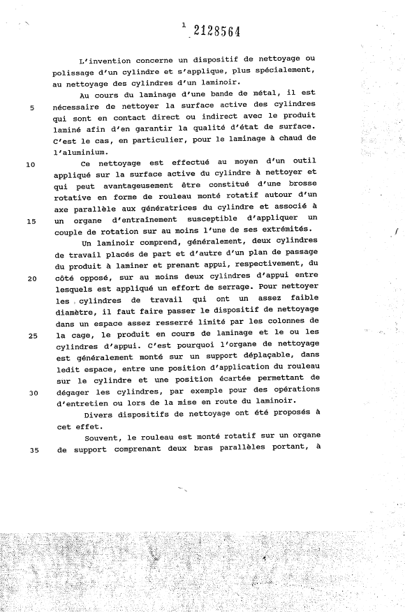 Canadian Patent Document 2128564. Description 19950805. Image 1 of 17