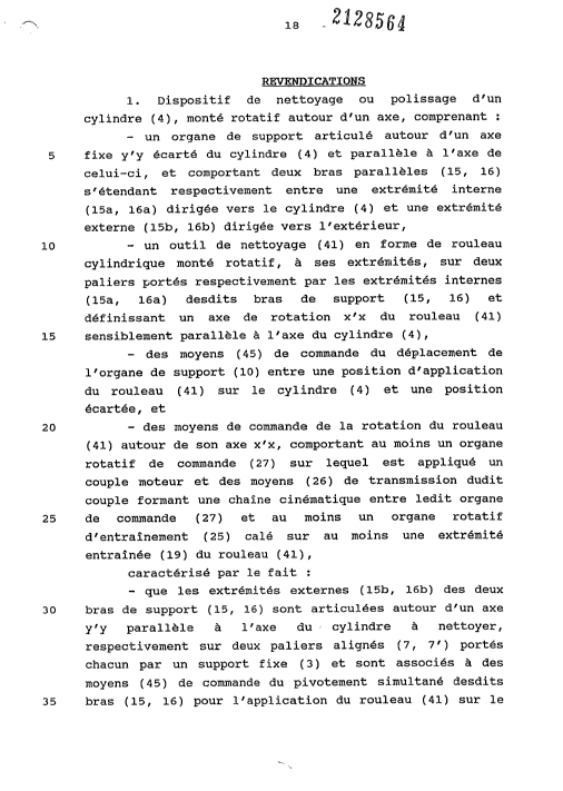 Document de brevet canadien 2128564. Revendications 20040407. Image 1 de 6