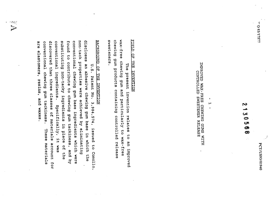 Canadian Patent Document 2130568. Description 19970618. Image 1 of 42