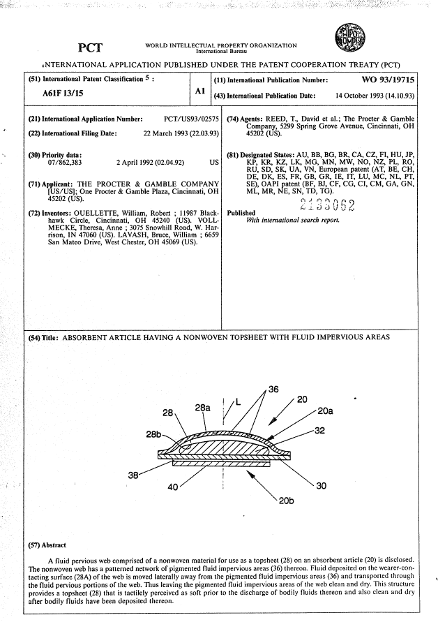 Document de brevet canadien 2133062. Abrégé 19950916. Image 1 de 1