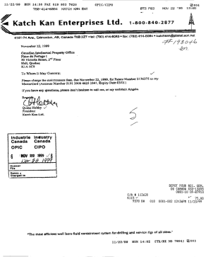 Canadian Patent Document 2136375. Fees 19981222. Image 1 of 1