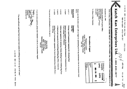 Canadian Patent Document 2136375. Correspondence 19981222. Image 1 of 1