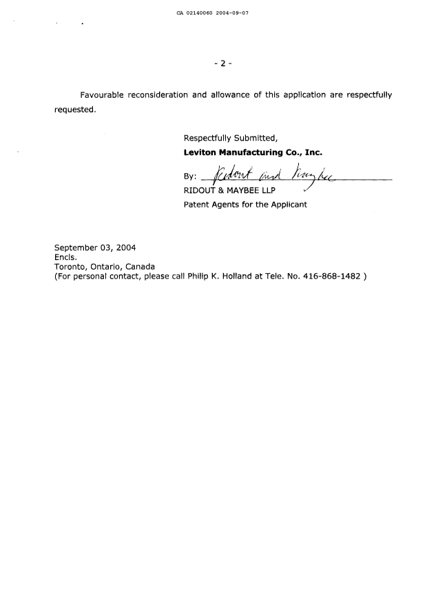 Canadian Patent Document 2140060. Prosecution-Amendment 20040907. Image 2 of 19