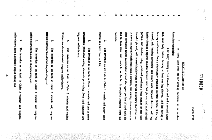 Document de brevet canadien 2140830. Revendications 19941216. Image 1 de 2