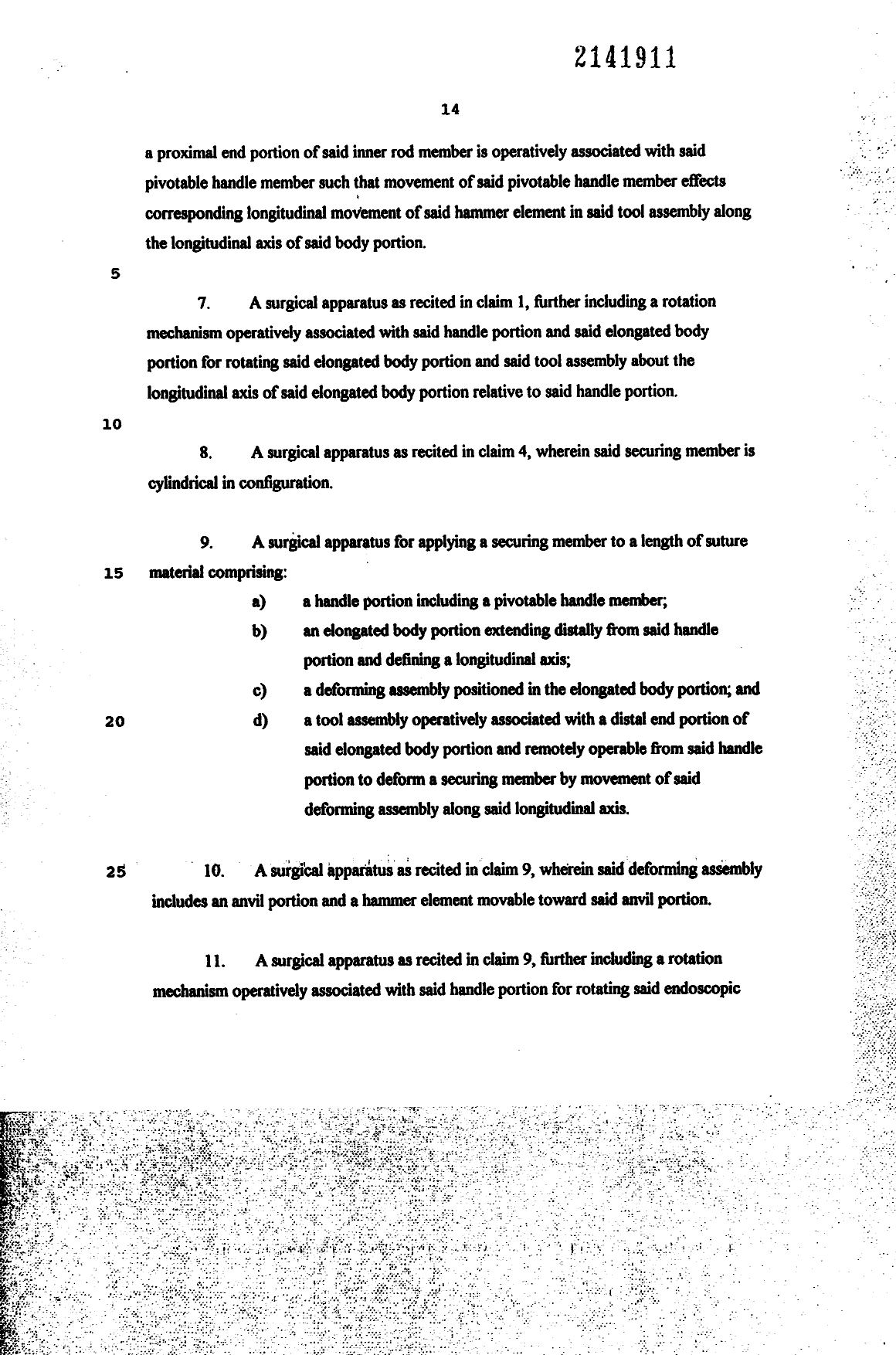 Document de brevet canadien 2141911. Revendications 19941216. Image 2 de 4