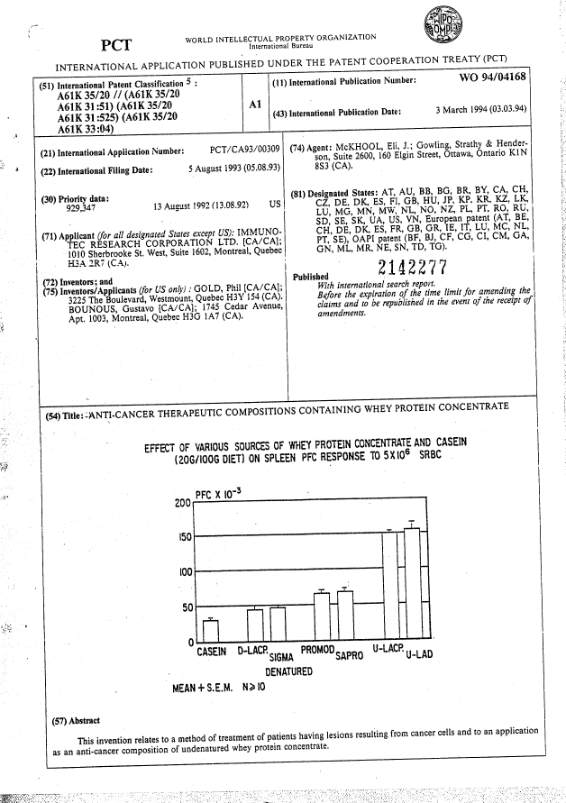 Canadian Patent Document 2142277. Abstract 19941220. Image 1 of 1