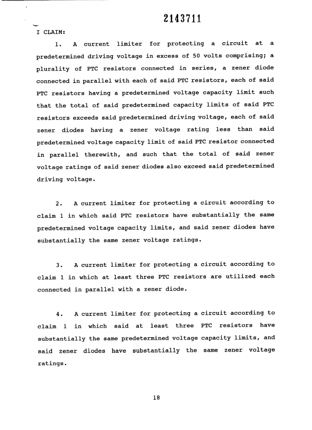 Document de brevet canadien 2143711. Revendications 19960701. Image 1 de 4
