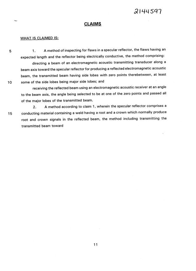 Document de brevet canadien 2144597. Revendications 19950919. Image 1 de 3
