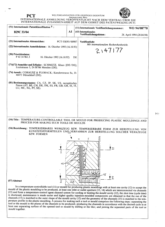 Document de brevet canadien 2147177. Abrégé 19940428. Image 1 de 1