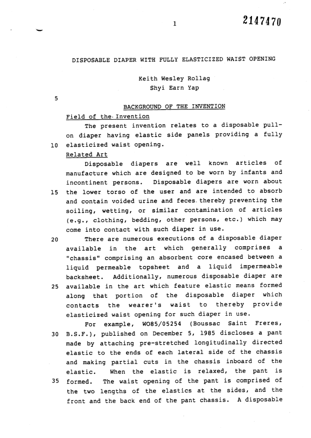 Document de brevet canadien 2147470. Description 19980128. Image 1 de 35
