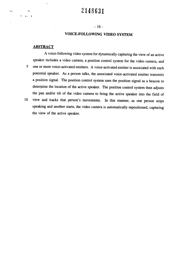 Document de brevet canadien 2148631. Abrégé 19951221. Image 1 de 1