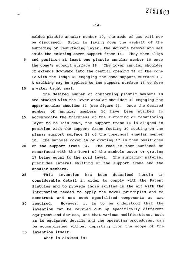 Canadian Patent Document 2151069. Description 19970130. Image 14 of 14