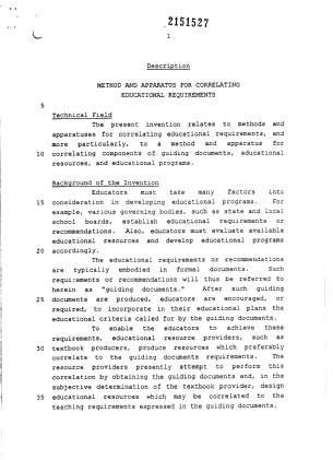 Canadian Patent Document 2151527. Description 19950612. Image 1 of 28