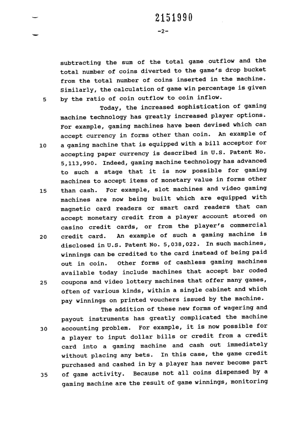 Canadian Patent Document 2151990. Description 19981001. Image 2 of 23