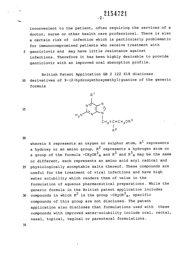 Canadian Patent Document 2154721. Description 19951229. Image 2 of 57